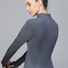 Sculpt Crop Jacket Gray