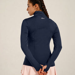 Defined Seam Zip Jacket Navy