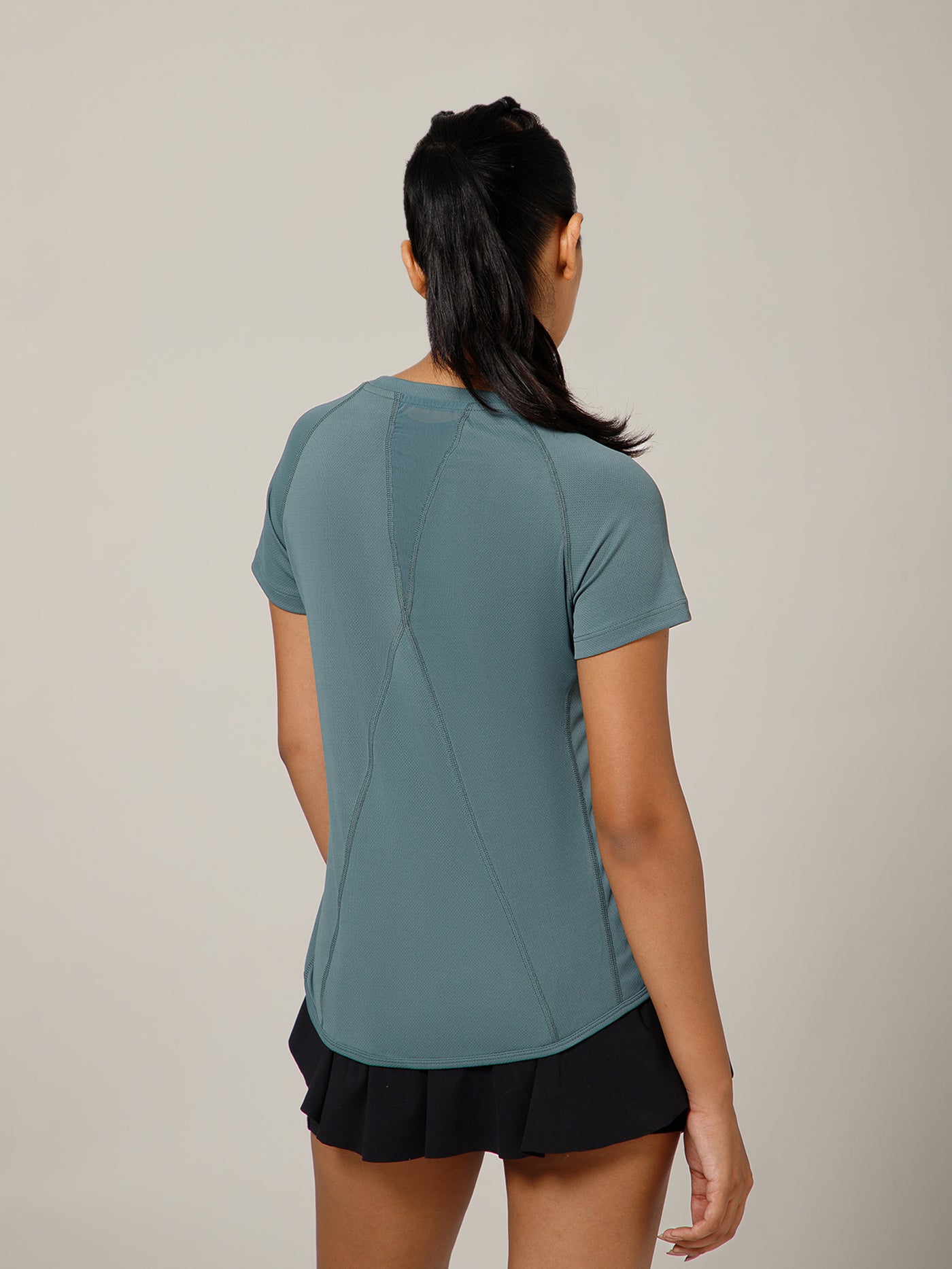 V Panel T-Shirt Grey