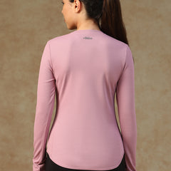 Curved Hem Full Sleeve T-Shirt Lavender