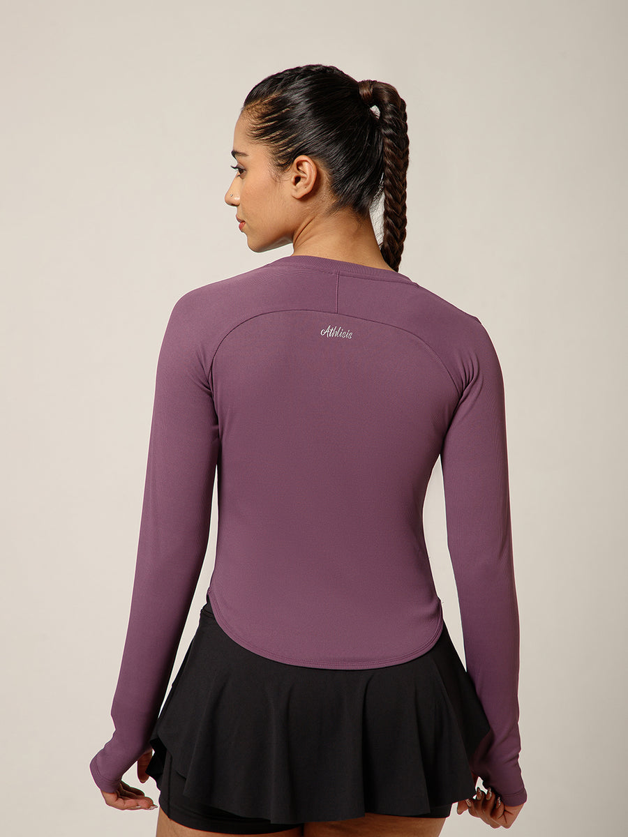 Bodycon Thumbhole T-shirt Dusty Plum