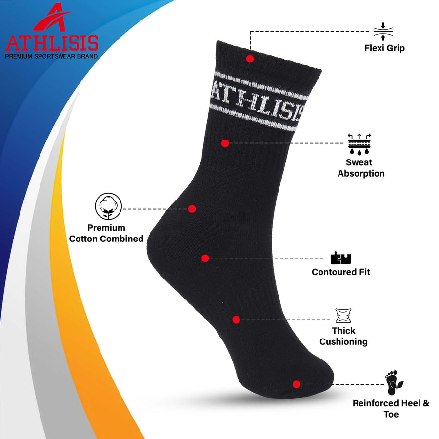 Athlisis Training Socks Black Athlisis Sports