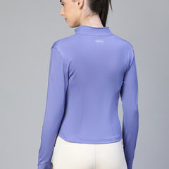 Sculpt Crop Jacket Purple
