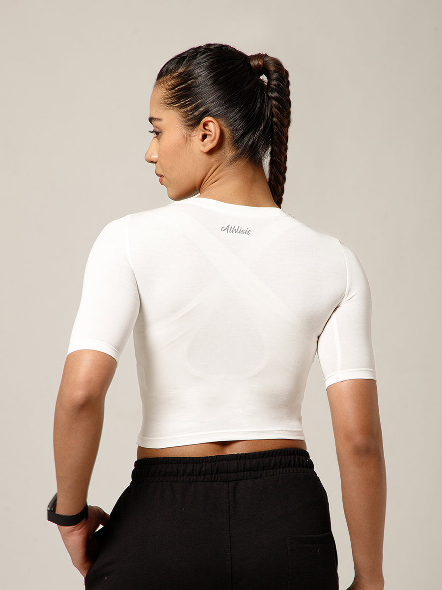 Essential Crop Top White