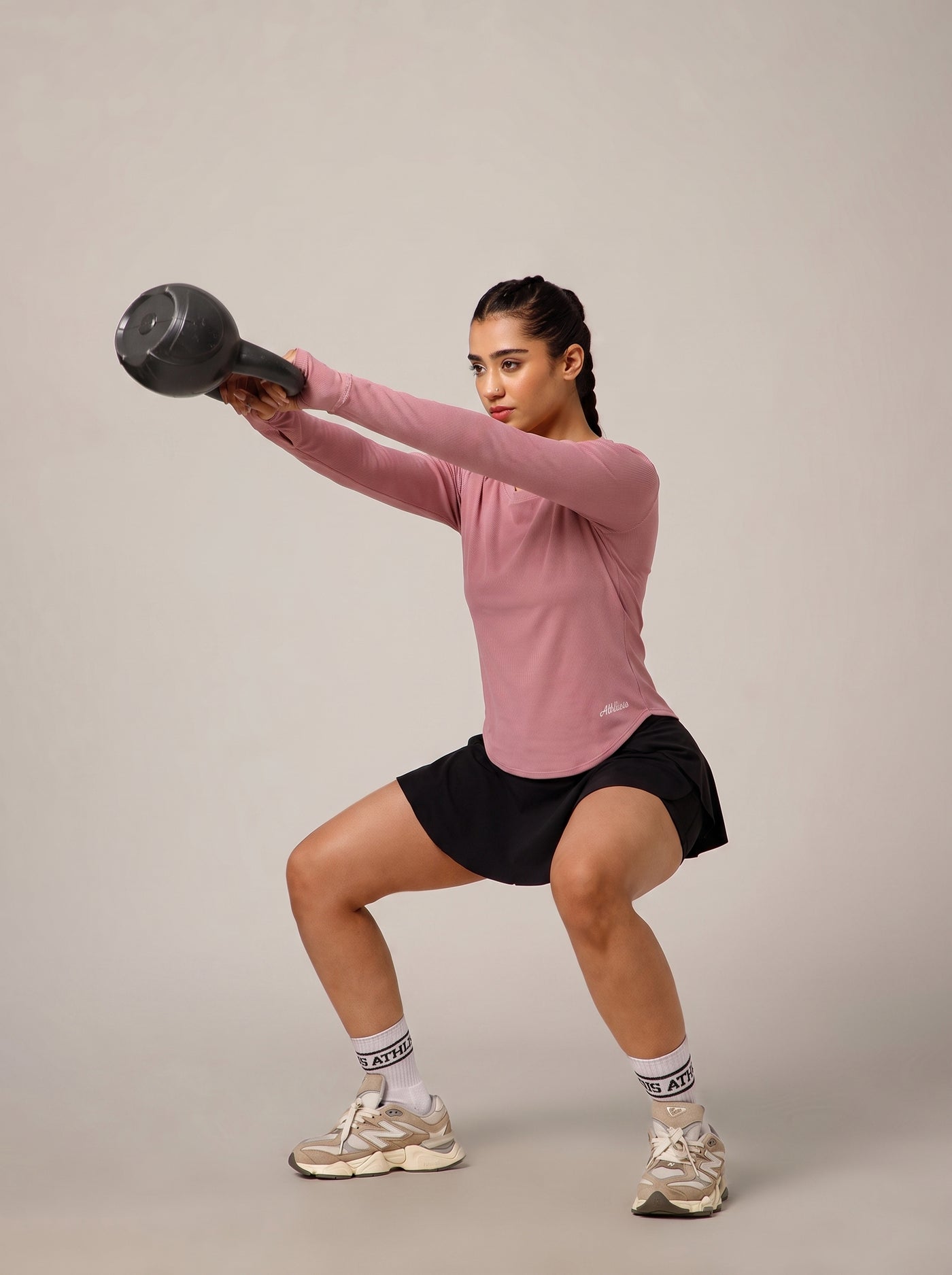 Bodycon Thumbhole T-shirt Pink