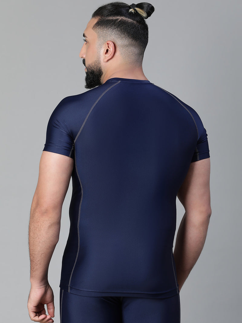 Basic Compression T-shirt Blue
