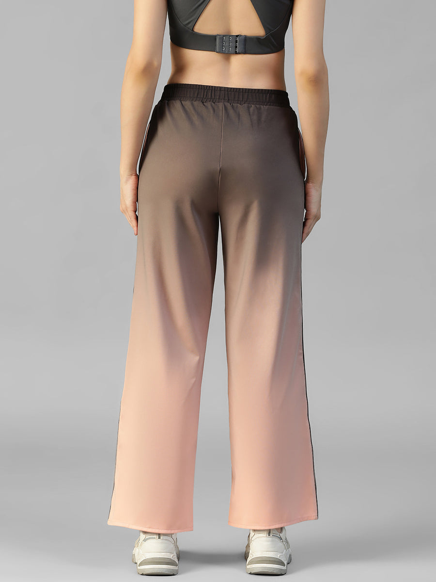 Flow Piping Dual Tone Sweatpants Peach