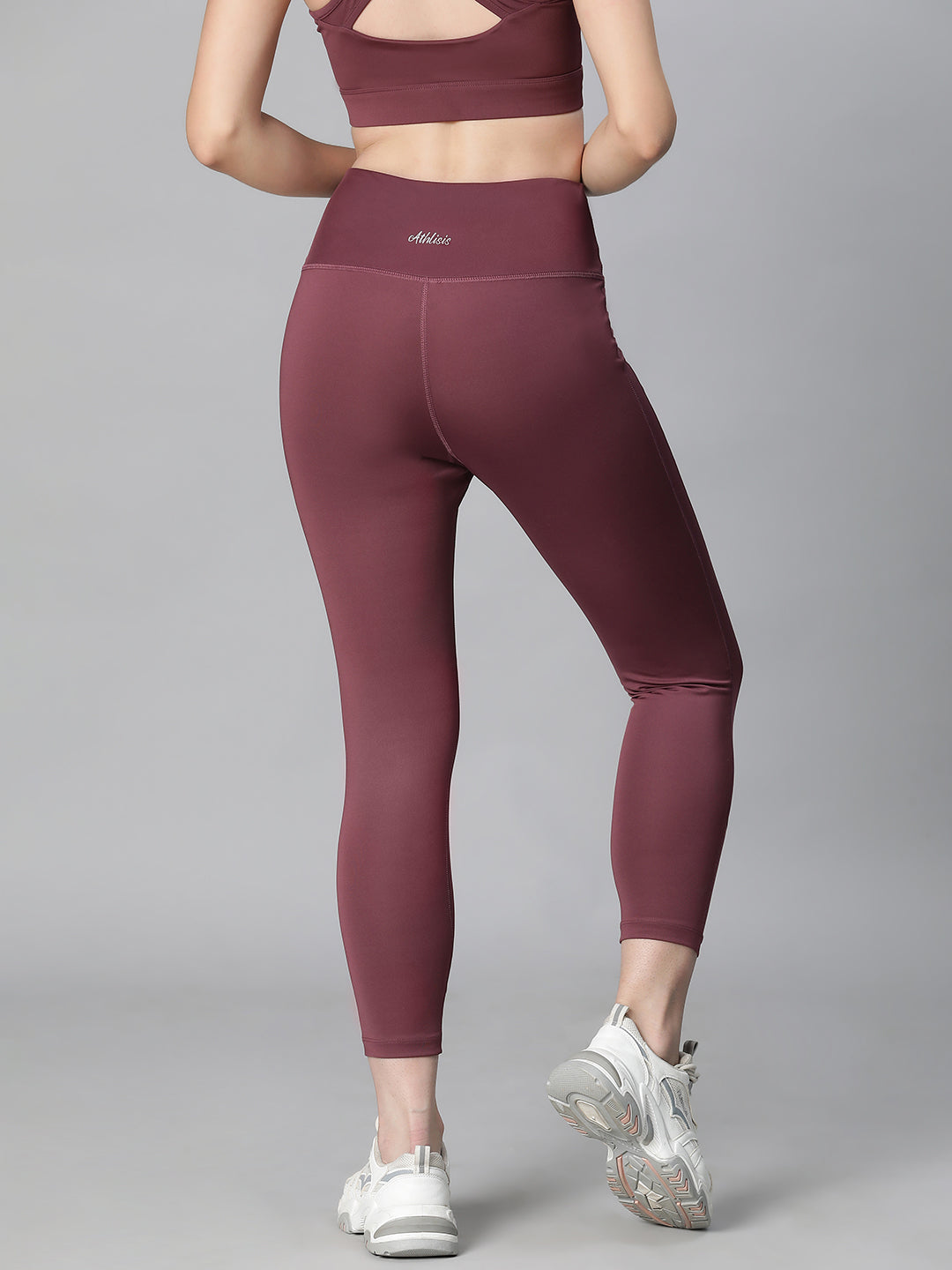 Laser Cut Leggings Mauve