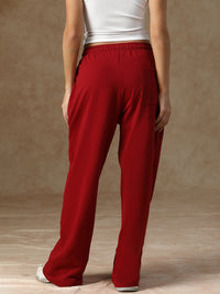 Flow Piping Sweatpants Maroon