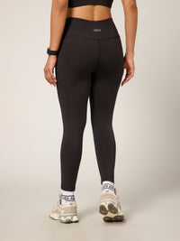 Laser Cut Leggings Black