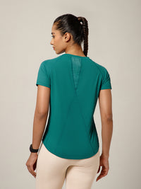 V Panel T-Shirt Teal