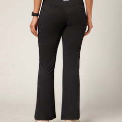 Ribbed Flare Pant Black
