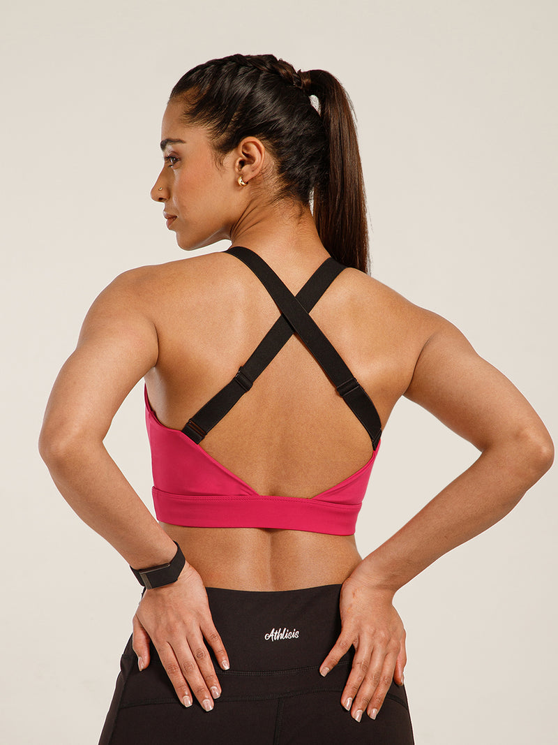 CrossFlex Sports Bra Raspberry Pink