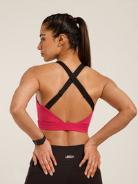 CrossFlex Sports Bra Raspberry Pink