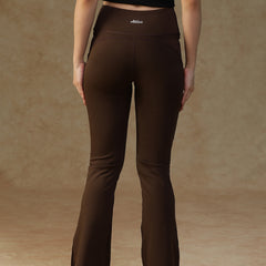 V-Shape Flare Pant Chocolate