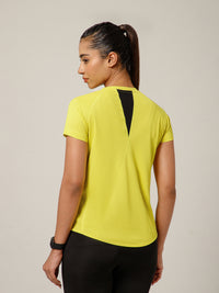 V Panel T-Shirt Lemon