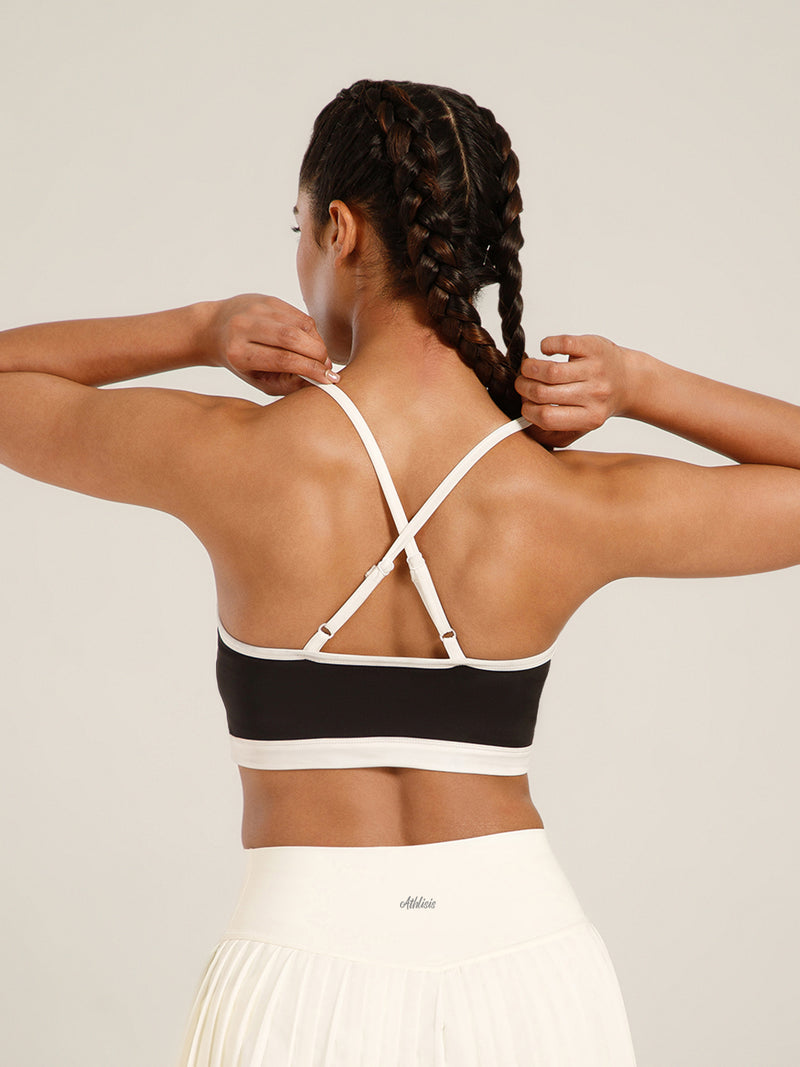Flow Piping Sports Bra Black