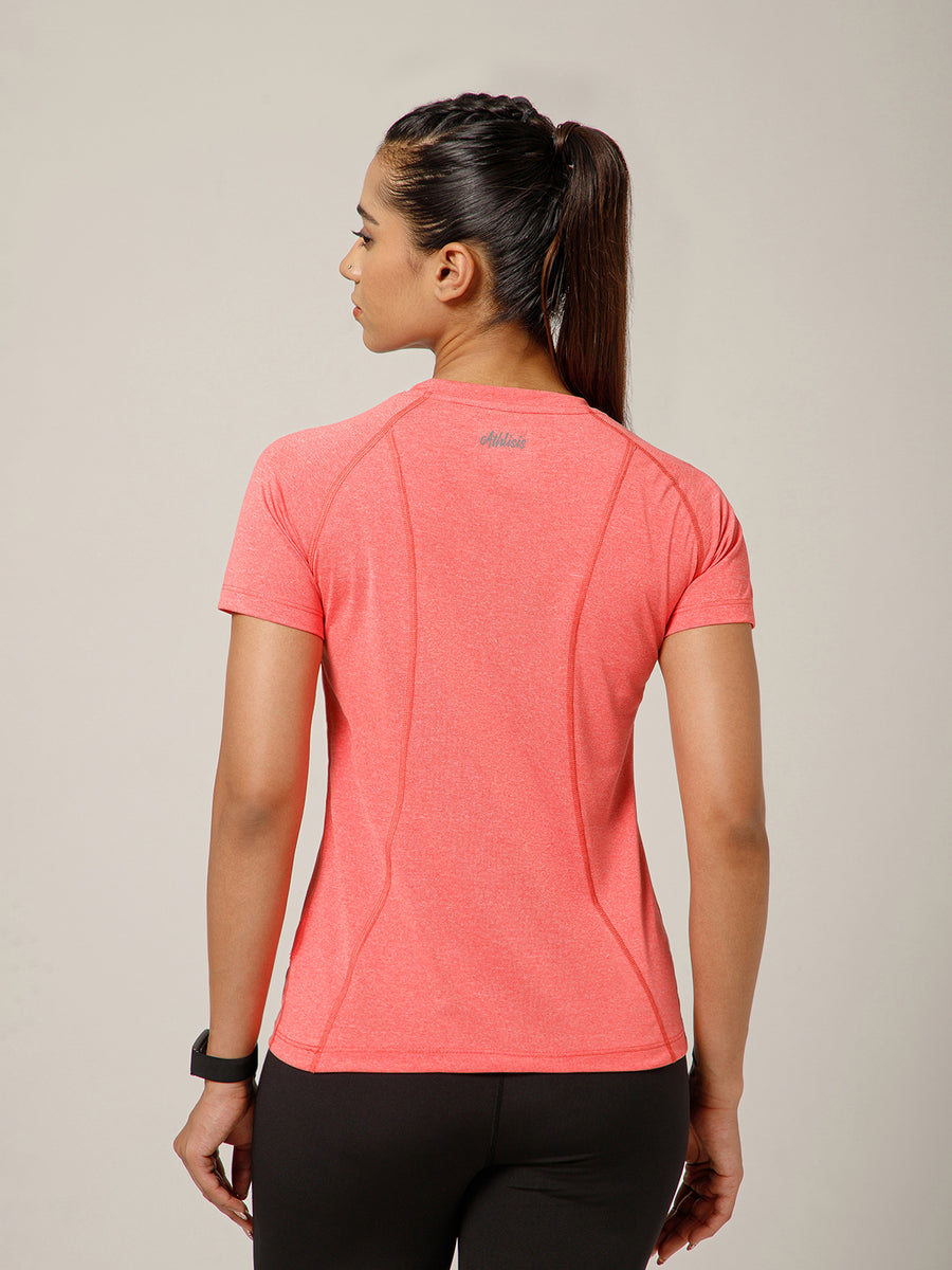 Raglan Sleeve T-Shirt Coral