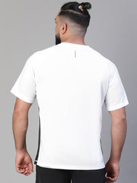 Contrast Side Panel T-Shirt White