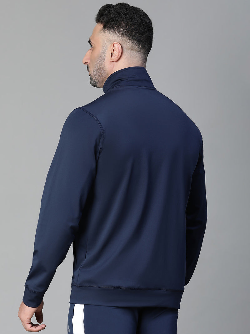 Basic Zipper Jacket Navy
