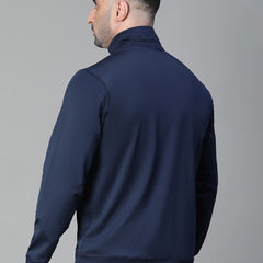 Basic Zipper Jacket Navy