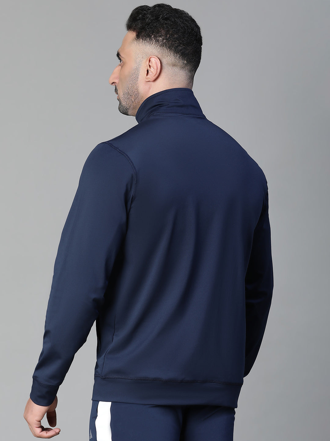 Basic Zipper Jacket Navy