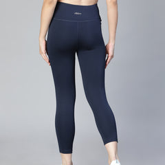 Laser Cut Leggings Navy