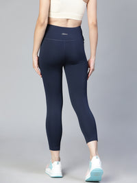 Laser Cut Leggings Navy