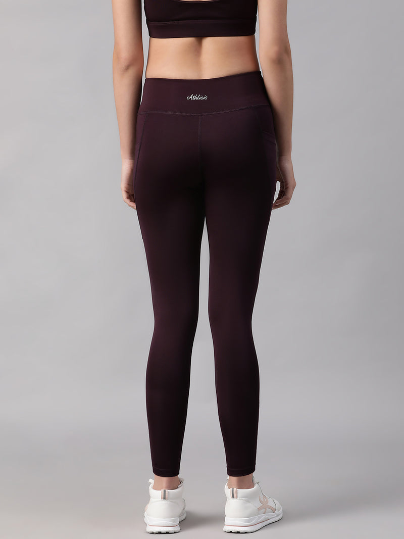 V-Front Legging Wine