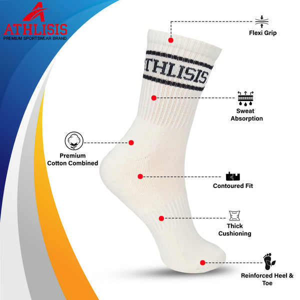Athlisis Training Socks Cream