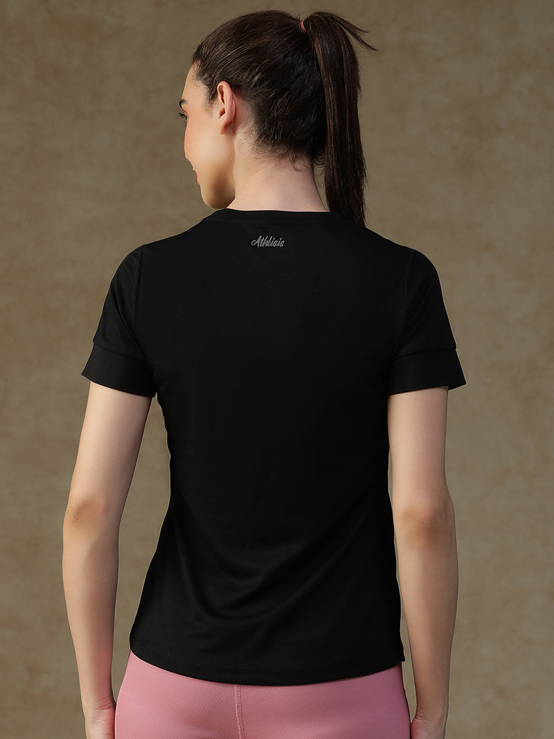 Contrast Tone T-Shirt Black