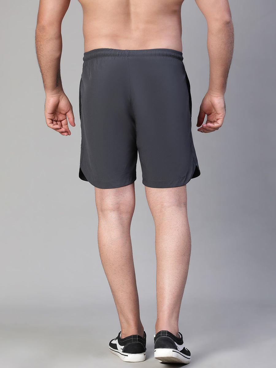 2 in 1 Lining Shorts Dark Gray Athlisis Sports