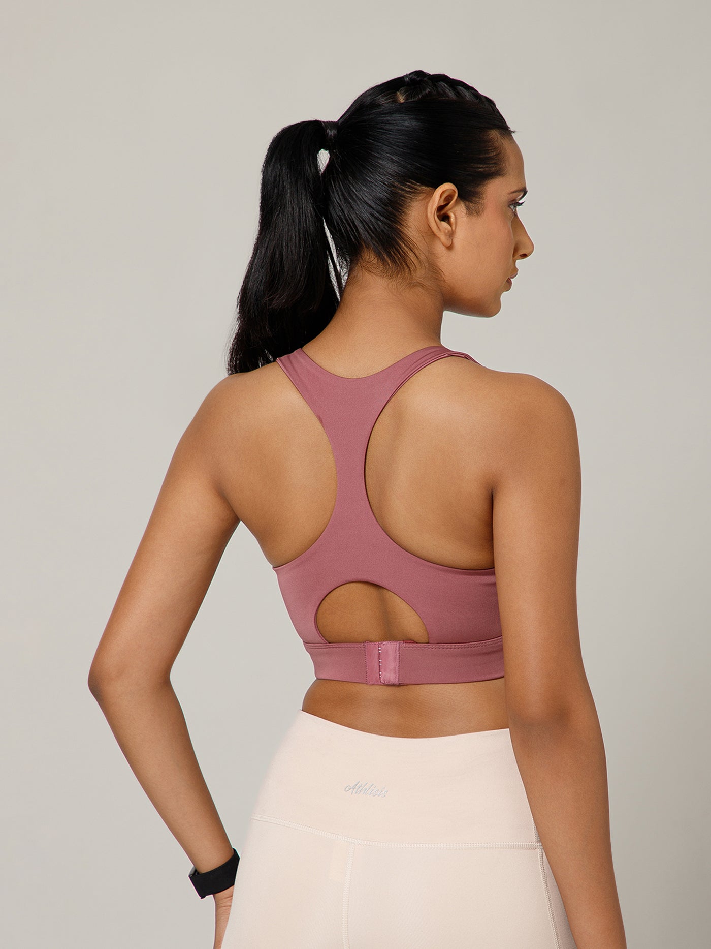 Teardrop Racer Bra Mauve