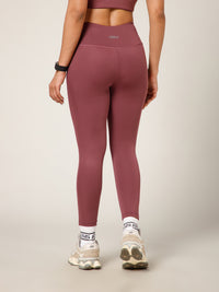 Laser Cut Leggings Mauve