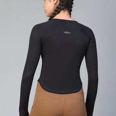 Bodycon Thumbhole T-shirt Black