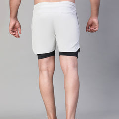 2 in 1 Lining Shorts Gray