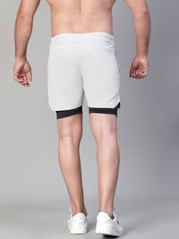 2 in 1 Lining Shorts Gray Athlisis Sports