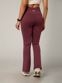 V-Shape Flare Pant Maroon