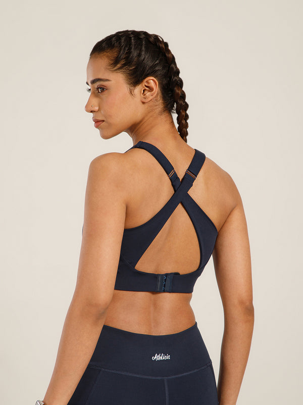 Define Crossback Bra Navy