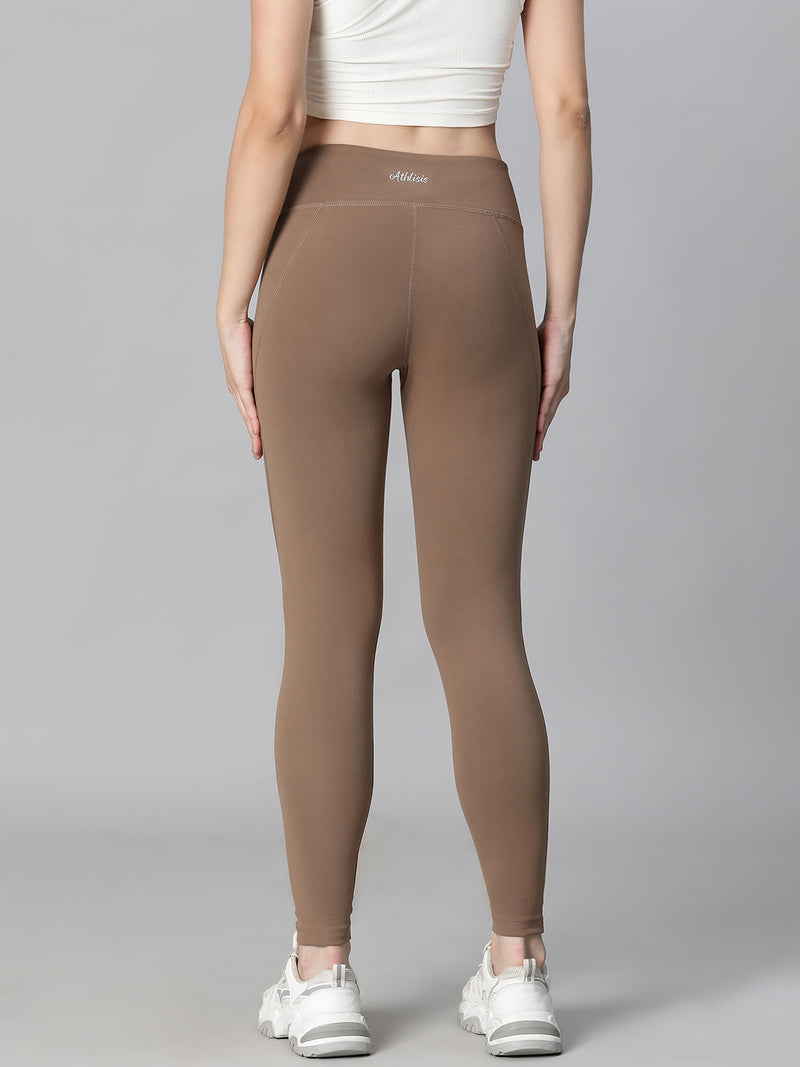 Essential High-Rise Leggings Tan