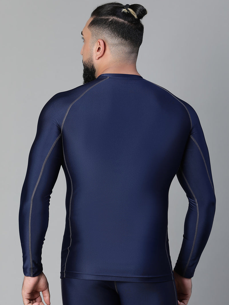 Basic Full Compression T-shirt Blue