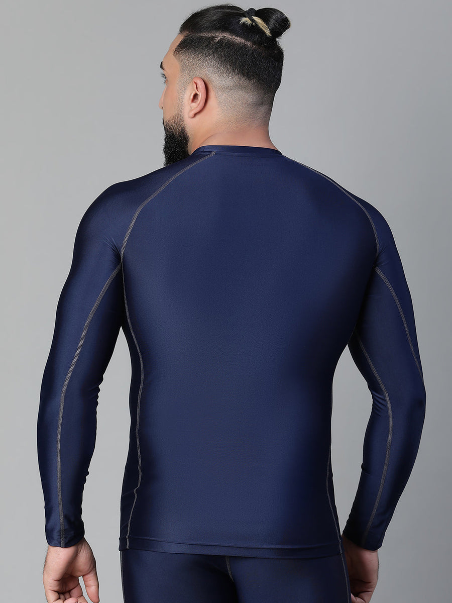 Basic Full Compression T-shirt Blue Athlisis Sports