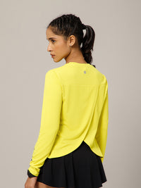 Breeze Crossover Full Sleeve T-shirt Yellow