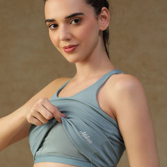 Built In Bra Y Adjustable Top Ice Blue