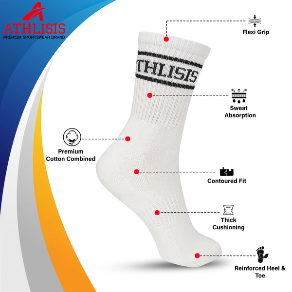 Athlisis Training Socks White