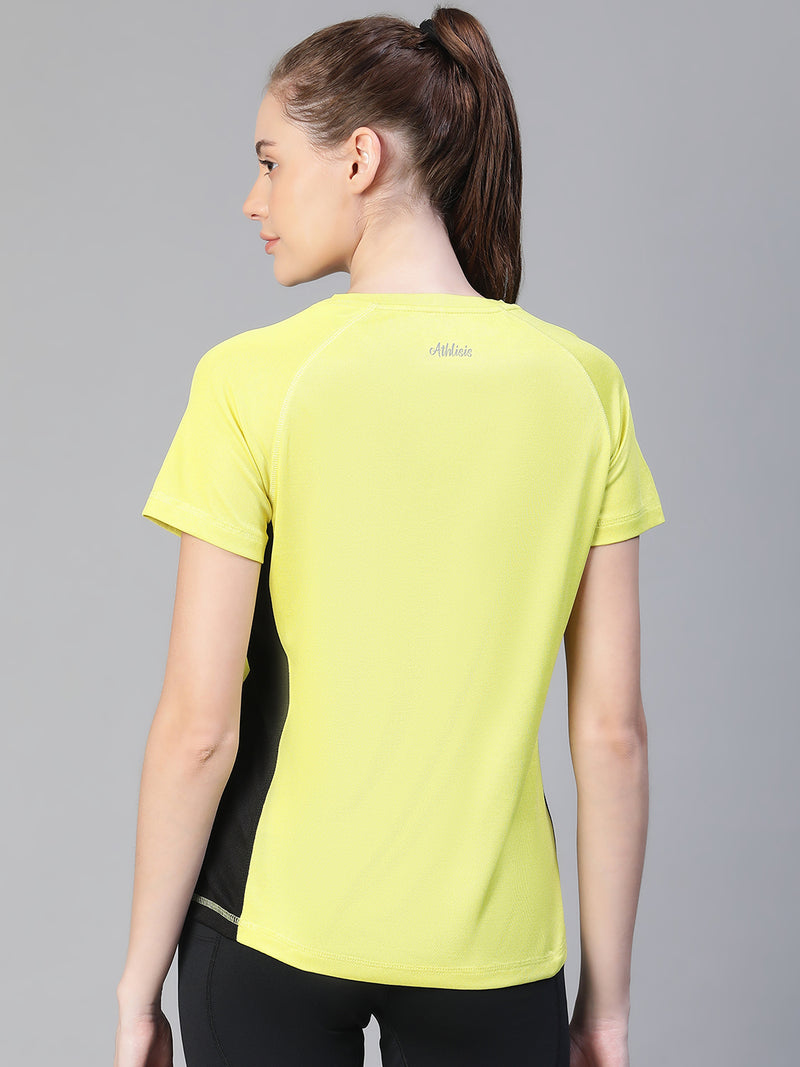 Contrast Side Panel T-Shirt Apple Green
