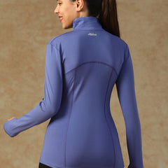 Ergonomic Seam Zip Jacket Purple