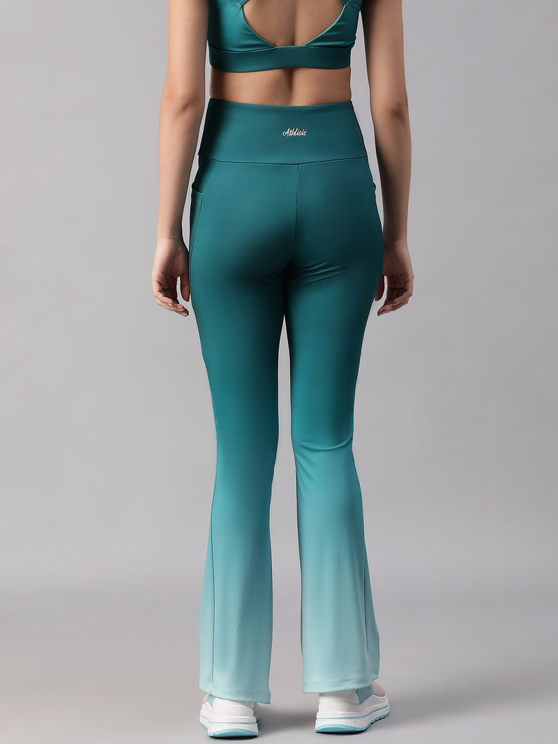 Dual Tone Flare Pant Ice Blue