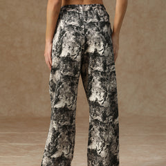 Printed Baggy Ink Splatter Sweatpants
