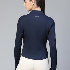 Sculpt Crop Jacket Navy